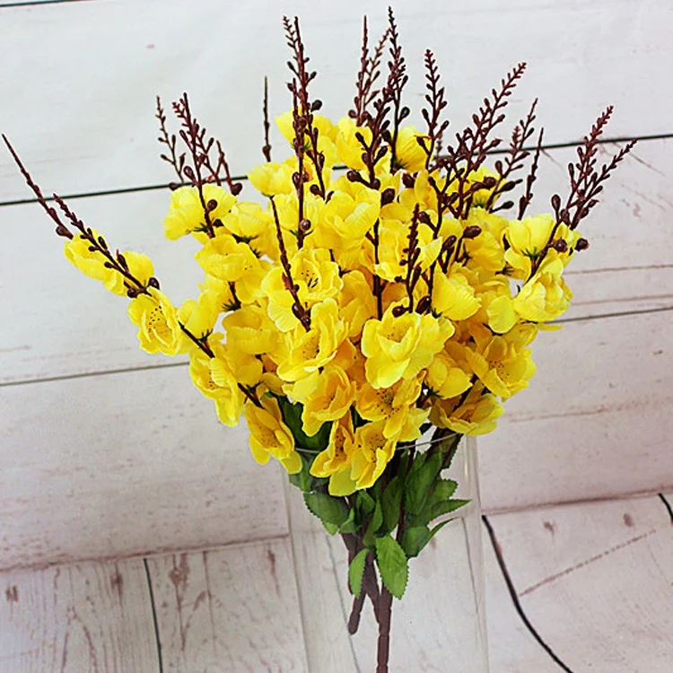 Wholesale 5 Peach Blossom Artificial Silk Flower Bouquet Wedding Decoration Floral Home Decoration
Wholesale 5 Peach Blossom Artificial Silk Flower Bouquet Wedding Decoration Floral Home Decoration