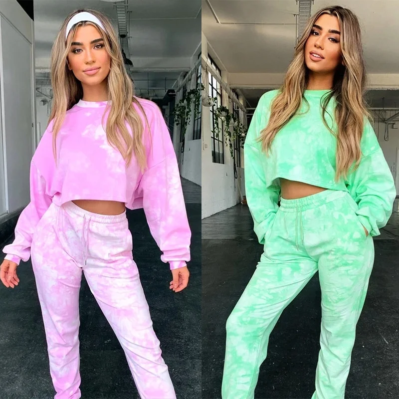 2021 New Arrivals Two Piece Set Ladies Tie Dye Printed Loose Casual Tracksuit Women Fashion Jogger Set
2021 New Arrivals Two Piece Set Ladies Tie Dye Printed Loose Casual Tracksuit Women Fashion Jogger Set