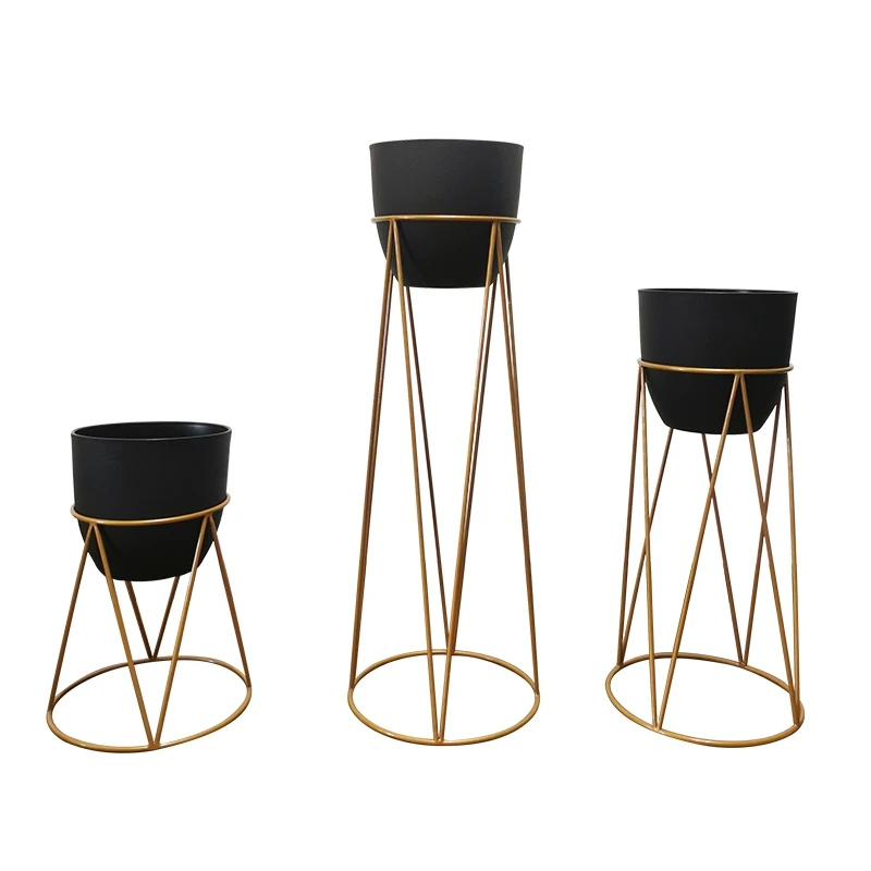 Factory Price Newest Flower Pots Wholesale Hairpin Metal Black Flower Pot Garden Wire Iron Plants Stand for Home Office Decor, Black, gold
Factory Price Newest Flower Pots Wholesale Hairpin Metal Black Flower Pot Garden Wire Iron Plants Stand for Home Office Decor, Black, gold