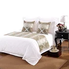 100% cotton hotel white duvet cover sets bedding in guangzhou