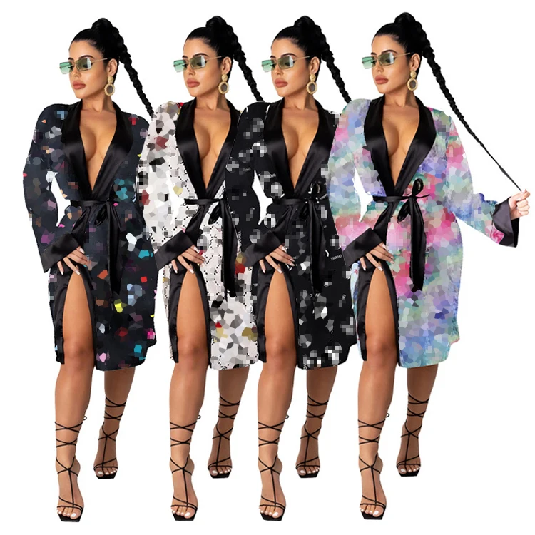 High Quality Women Chic Soft Satin Bath Robe Sleepwear Sexy Print Designer Bride Party Robes
High Quality Women Chic Soft Satin Bath Robe Sleepwear Sexy Print Designer Bride Party Robes