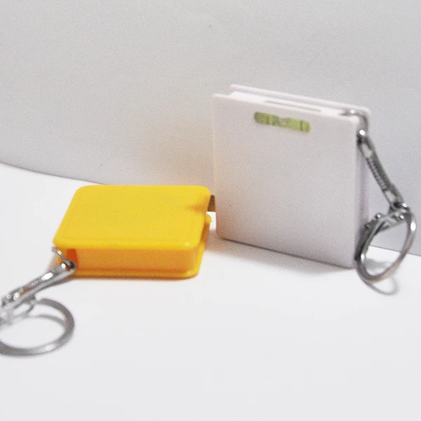 100cm/39inch fancy promotional high precision spirit level china manufacturer tape measurement multifunction keychain