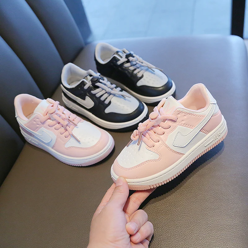 Children Black Flat Skateboard Sneakers Boys School Basketball Kids Shoes, Black pink
Children Black Flat Skateboard Sneakers Boys School Basketball Kids Shoes, Black pink