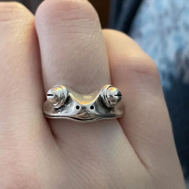 2021 New Design Silver Frog Ring High Quality Cute Item For Ring Adjustable, As the pictures
2021 New Design Silver Frog Ring High Quality Cute Item For Ring Adjustable, As the pictures