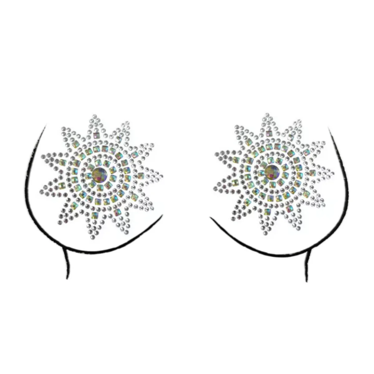Shiny Wholesale Diamonds Body Sticker Jewelry Lingerie Sexy Nipple Pasties Crystal Nipple Covers Adhesive, Holographic
Shiny Wholesale Diamonds Body Sticker Jewelry Lingerie Sexy Nipple Pasties Crystal Nipple Covers Adhesive, Holographic