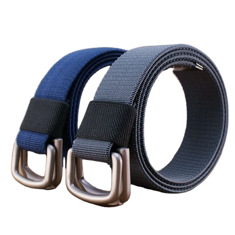 AS006 Men and women elastic canvas belt double buckle elastic woven trousers casual all-match student belt, Customized
AS006 Men and women elastic canvas belt double buckle elastic woven trousers casual all-match student belt, Customized