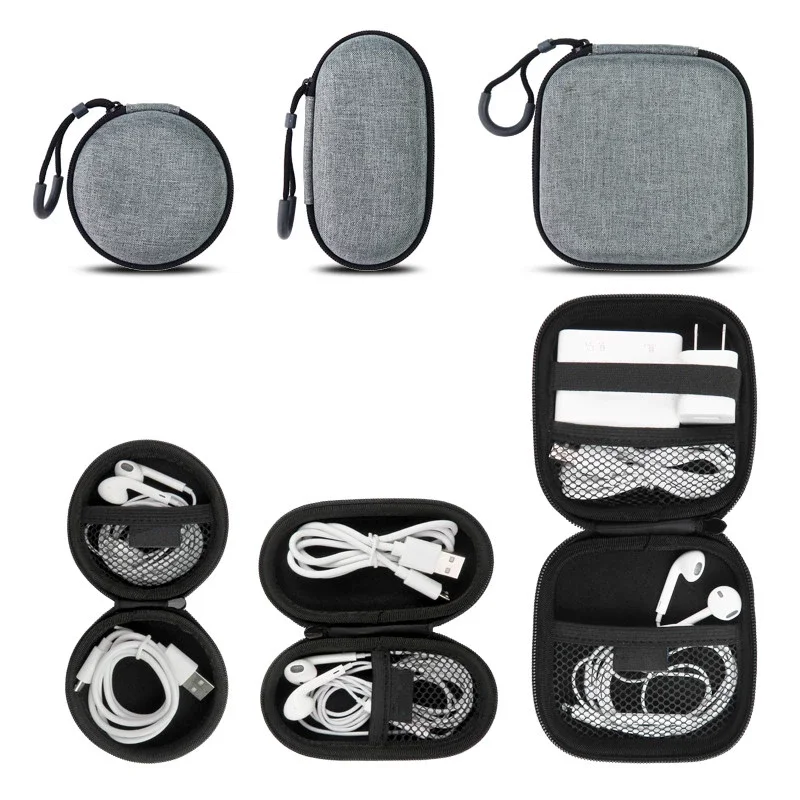 Custom Zipper Carrying Case for Earphones Waterproof Hard EVA Material Special Purpose Bag factory