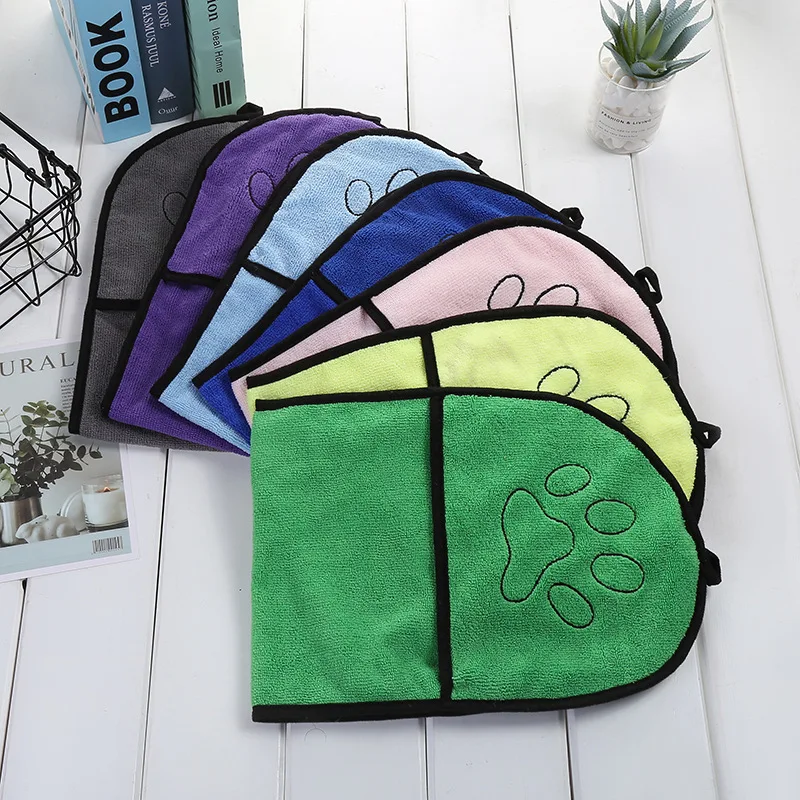 Wholesale Quick Drying Super Absorbent Cat Drying Pet Cleaning Bath Blanket Paw Print Dog Towel With Hand Pocket, Multi colors
Wholesale Quick Drying Super Absorbent Cat Drying Pet Cleaning Bath Blanket Paw Print Dog Towel With Hand Pocket, Multi colors
