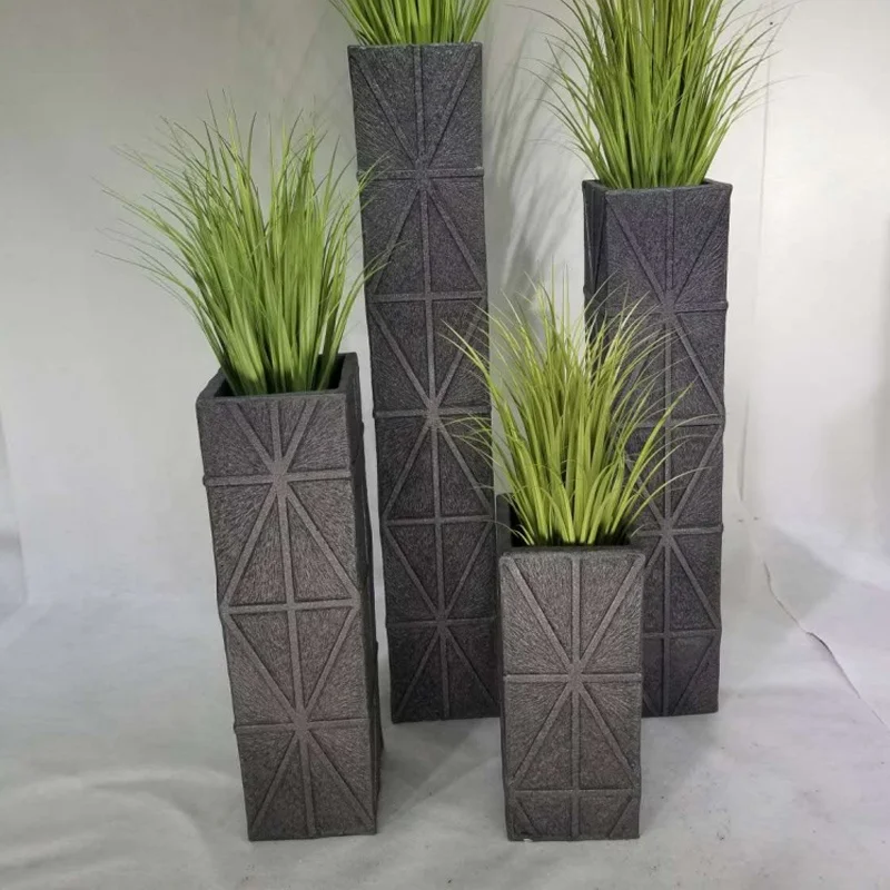 Nordic flower pots & planters rectangle flower pots vertical floor glass fiber flowerpot, Black
Nordic flower pots & planters rectangle flower pots vertical floor glass fiber flowerpot, Black