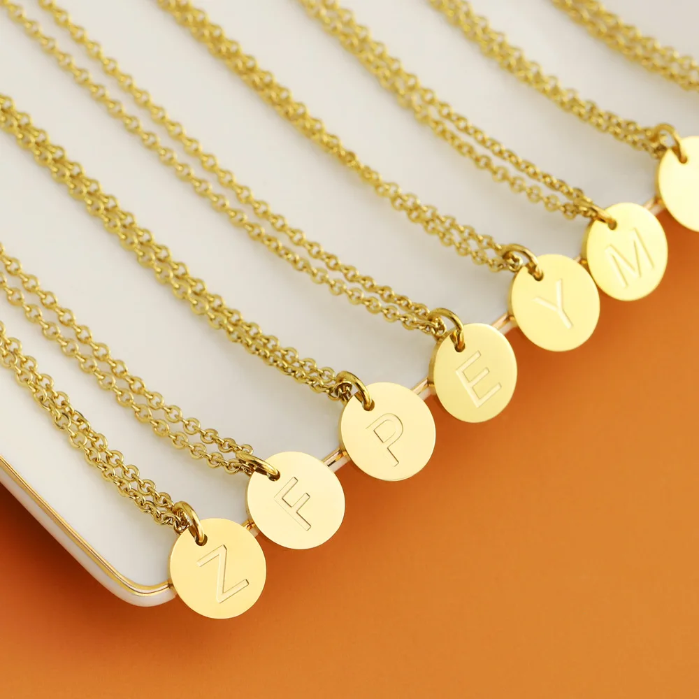 2021 DIY gold plated stainless steel letter necklace initial pendant for women gifts
2021 DIY gold plated stainless steel letter necklace initial pendant for women gifts
