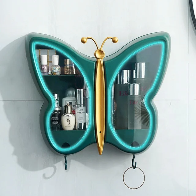 2021 New Design Butterfly Shaped Wall Mounted Makeup Box Clear Waterproof Wall Hung Cosmetic Storage Box, Pink, blue, white, green
2021 New Design Butterfly Shaped Wall Mounted Makeup Box Clear Waterproof Wall Hung Cosmetic Storage Box, Pink, blue, white, green