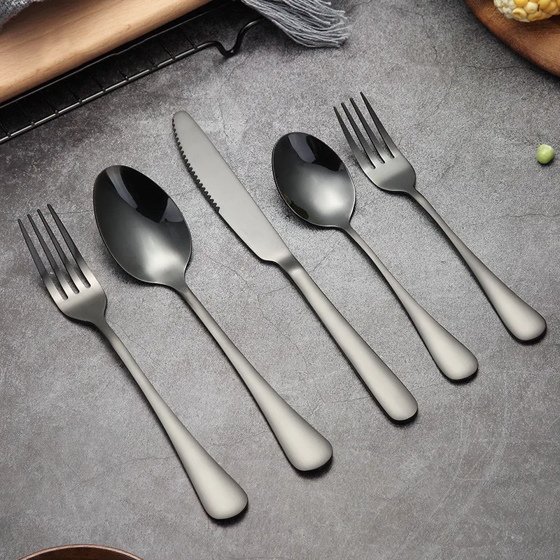 Hot selling stainless steel black silverware cutlery with gift box ,luxury restaurant cutlery, Silver/gold/rose gold/black/rainbow
Hot selling stainless steel black silverware cutlery with gift box ,luxury restaurant cutlery, Silver/gold/rose gold/black/rainbow