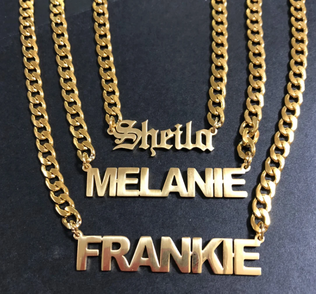 Men Personalized Custom stainless steel Initial name Gold Pendant Necklace with neck chunky cuban chain
Men Personalized Custom stainless steel Initial name Gold Pendant Necklace with neck chunky cuban chain