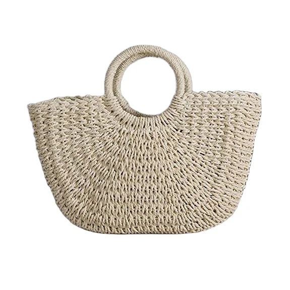 Summer Beach bag Handmade Large Straw Tote Bag Womens Handbag shopping jute bags for ladies
Summer Beach bag Handmade Large Straw Tote Bag Womens Handbag shopping jute bags for ladies