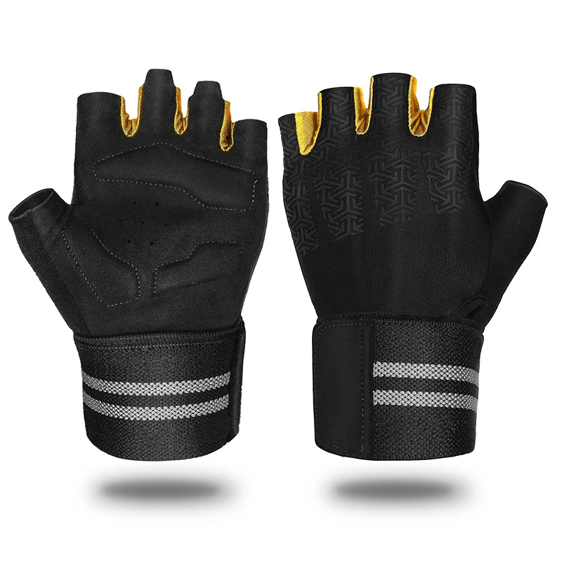 Equipment training anti slip horizontal bar pull up wear resistant half finger pressure exercise fitness gloves, Black
Equipment training anti slip horizontal bar pull up wear resistant half finger pressure exercise fitness gloves, Black