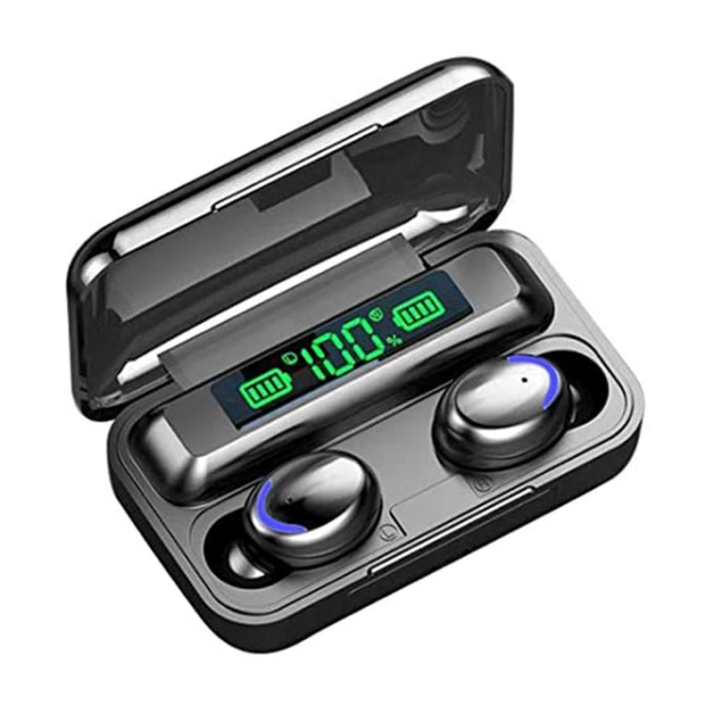 TWS IPX7 Wireless Earphone LED Power Display Sports 9D Hifi Stereo Mini Earbuds Noise Canceling Headset, White,black
TWS IPX7 Wireless Earphone LED Power Display Sports 9D Hifi Stereo Mini Earbuds Noise Canceling Headset, White,black