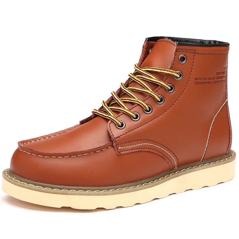 High Quality Mid-top Genuine Leather Boots Fashion Men's Martin Boots Wear-resistant Suede Lined Thermal Winter Boots Female
High Quality Mid-top Genuine Leather Boots Fashion Men's Martin Boots Wear-resistant Suede Lined Thermal Winter Boots Female