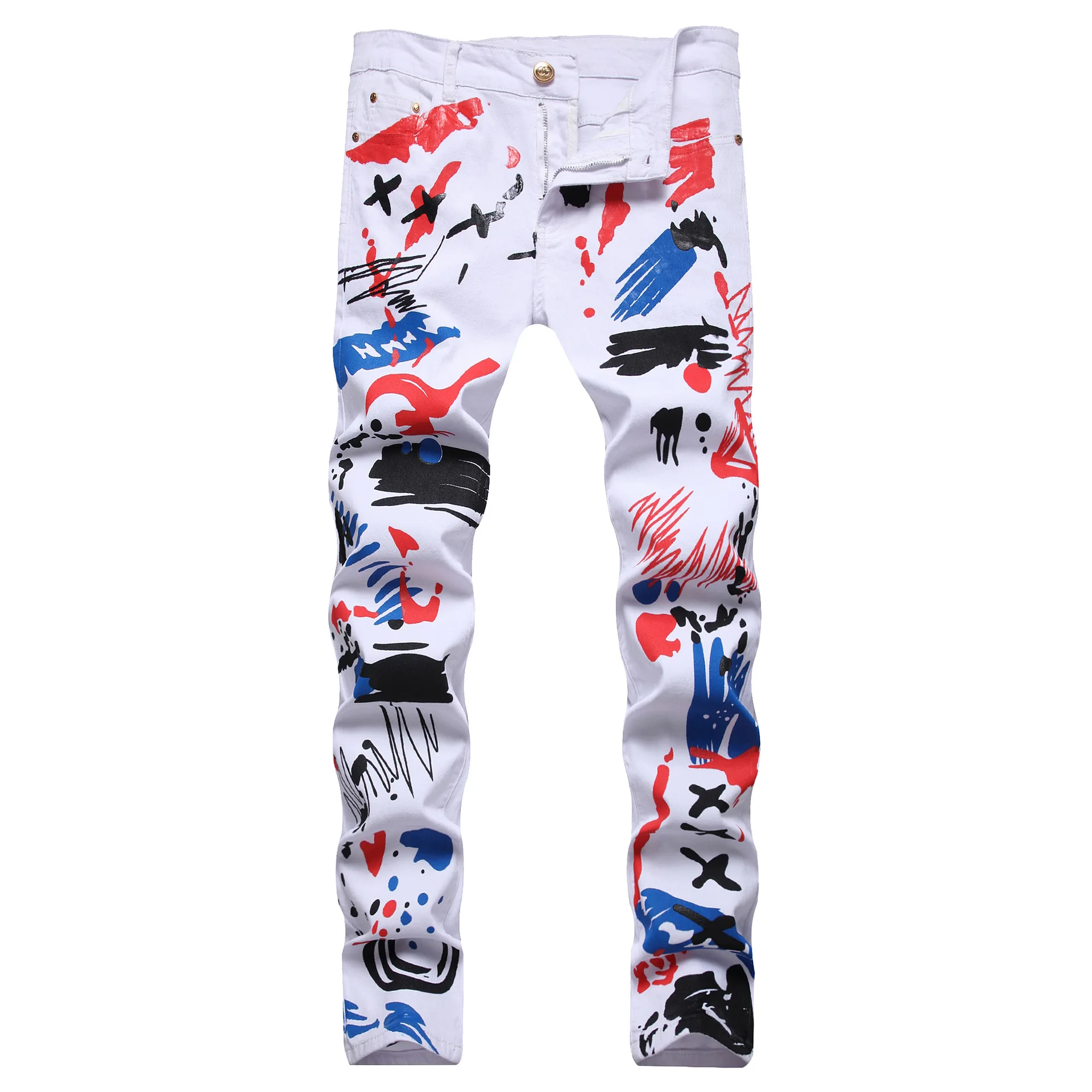 New fashion streetwear hip-hop rock style with multi-color digital slim fit printing jeans stretch straight jeans trousers for m
New fashion streetwear hip-hop rock style with multi-color digital slim fit printing jeans stretch straight jeans trousers for m