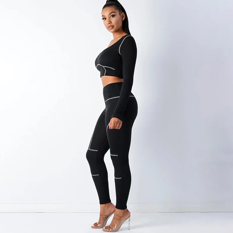 Aselnn women tracksuit set 2 piece yoga set high waist knitted ladies gym workout set
Aselnn women tracksuit set 2 piece yoga set high waist knitted ladies gym workout set