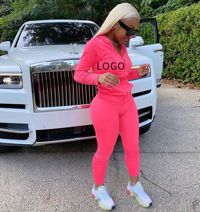2021 bodycon hooded zipper pocket long sleeve tops sporty stretchy leggings casual fall sets women two piece set
2021 bodycon hooded zipper pocket long sleeve tops sporty stretchy leggings casual fall sets women two piece set