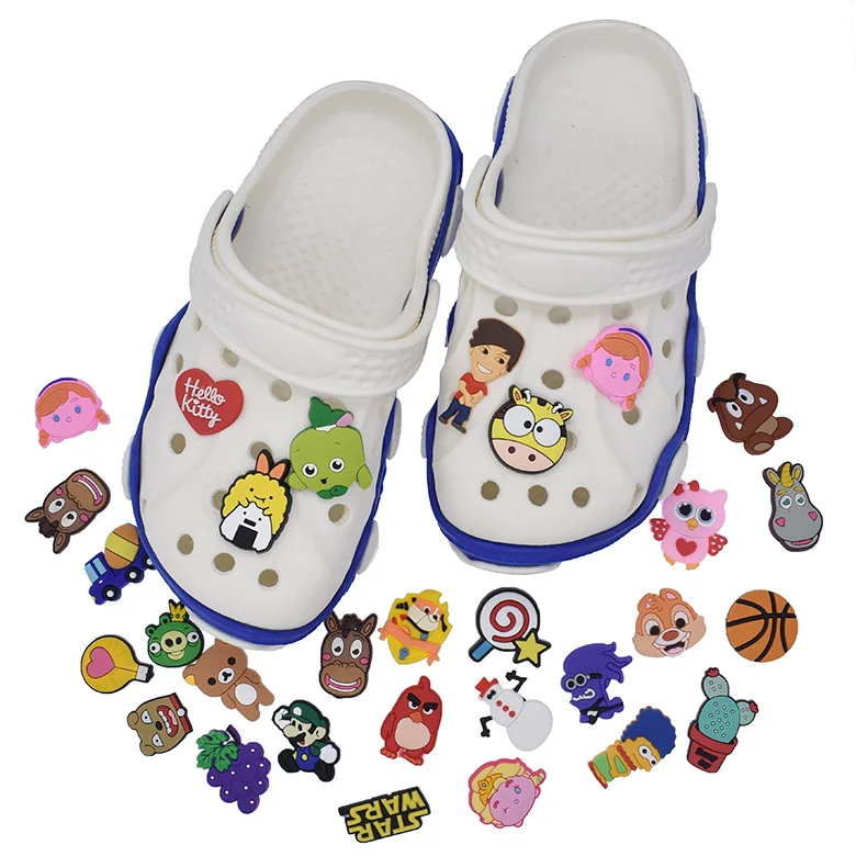 2000 assorted Hot sell designer charms PVC crocs charms Custom designer for croc sandals charms and bracelet
2000 assorted Hot sell designer charms PVC crocs charms Custom designer for croc sandals charms and bracelet