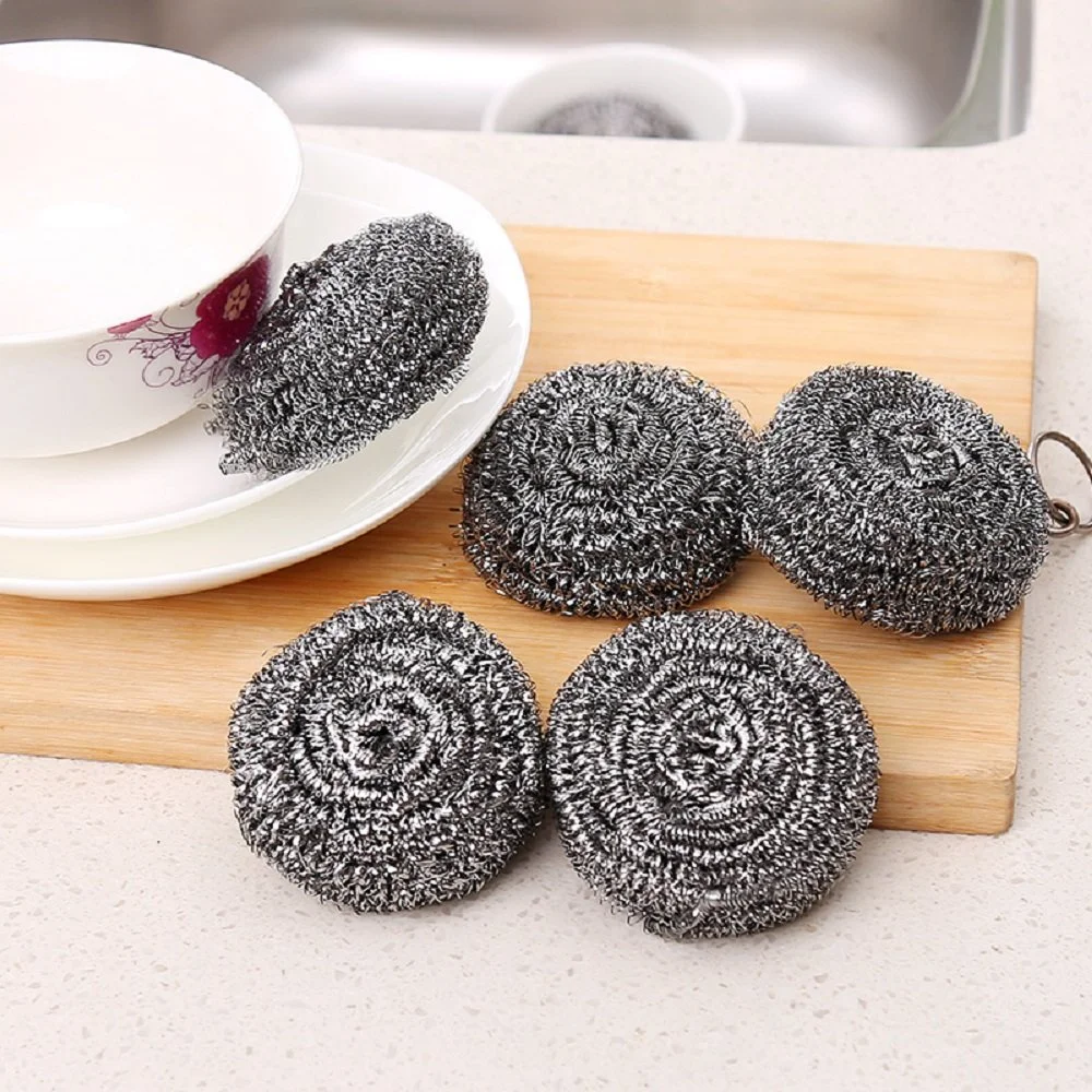 stainless steel scourer scrubber dish cleaning ball