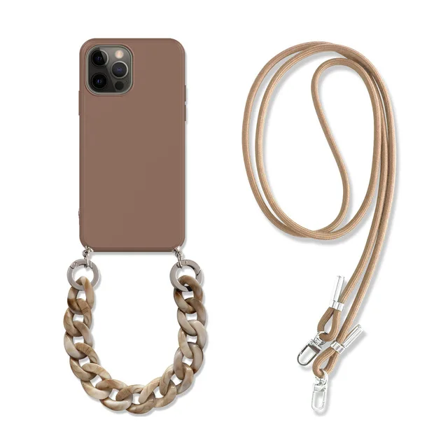 INS Crossbody Lanyard Marble chain silicone case for iphone 12 Pro Max 12 MiNi 11 Pro Max XR X XS Max 7 8 plus SE 2020
INS Crossbody Lanyard Marble chain silicone case for iphone 12 Pro Max 12 MiNi 11 Pro Max XR X XS Max 7 8 plus SE 2020