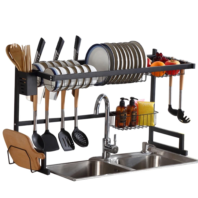 High Quality Stainless Dish Drying Sink Storage Rack From Senior Factory In China, Black
High Quality Stainless Dish Drying Sink Storage Rack From Senior Factory In China, Black