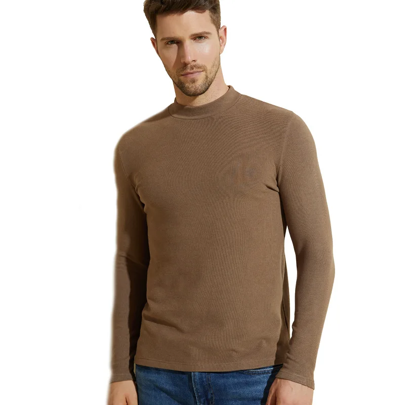 New High Quality Men's Wear Loose Collar Long Sleeve T Shirt Autumn/Winter With Fleece Plain Bottom Shirt Long Sleeve
New High Quality Men's Wear Loose Collar Long Sleeve T Shirt Autumn/Winter With Fleece Plain Bottom Shirt Long Sleeve