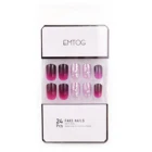 24PCS With Glue Art Design Full Cover Press On False Finger nails tips
