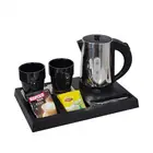 China Supplier 5 Star Hotel Appliance Hot Sale Artistic Custom Double Shell Small Size Electric Water Kettle Set