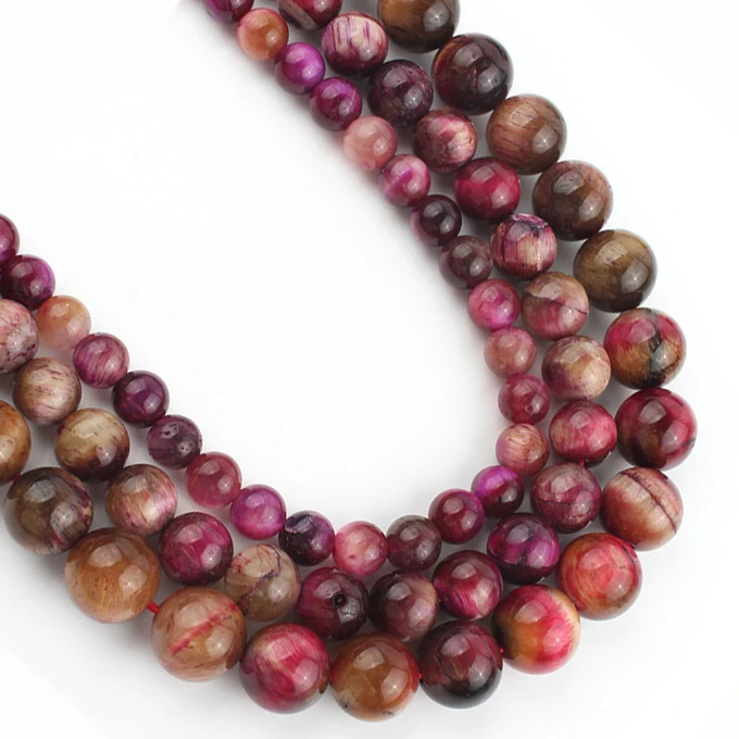 Wholesale Round 6/8/10mm Fuchsia Bicolor Tiger Eye Stone Loose Beads for DIY Bracelet Charm
Wholesale Round 6/8/10mm Fuchsia Bicolor Tiger Eye Stone Loose Beads for DIY Bracelet Charm