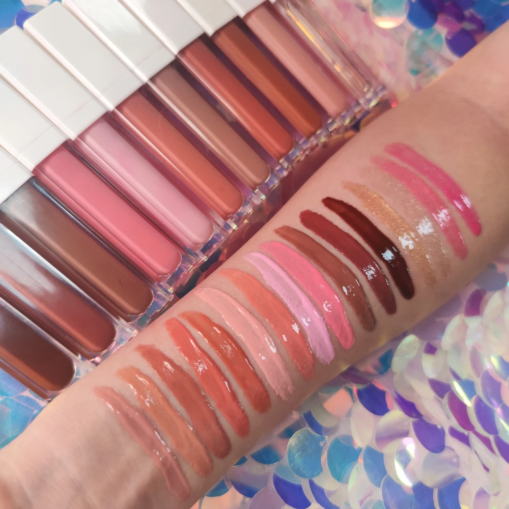 Wholesale private label vegan high quality clear matte and shimmer and glitter lipgloss lip gloss set, 18 colors
Wholesale private label vegan high quality clear matte and shimmer and glitter lipgloss lip gloss set, 18 colors