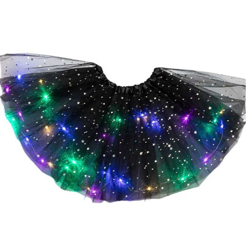 Girls LED Glitter Star Sequins Ballet Dance Tulle Tutu Skirt Flashing Light Up Stage Dance Wear Skirts for Kids
Girls LED Glitter Star Sequins Ballet Dance Tulle Tutu Skirt Flashing Light Up Stage Dance Wear Skirts for Kids
