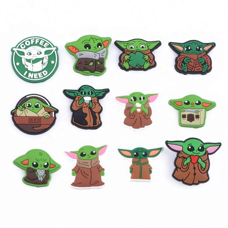 2021 Amazon Hot Sale baby yoda Silicon designer charms shoes charm, Black and white, full color
2021 Amazon Hot Sale baby yoda Silicon designer charms shoes charm, Black and white, full color