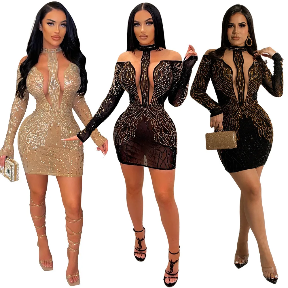 C0403ME40 New Arrival Plus Size Sexy Sheer Mesh Beaded Bodycon Dress Women Sehe Fashion
C0403ME40 New Arrival Plus Size Sexy Sheer Mesh Beaded Bodycon Dress Women Sehe Fashion