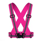 Reflective running cycling vest adjustable reflective vest belt safety vest reflective strips