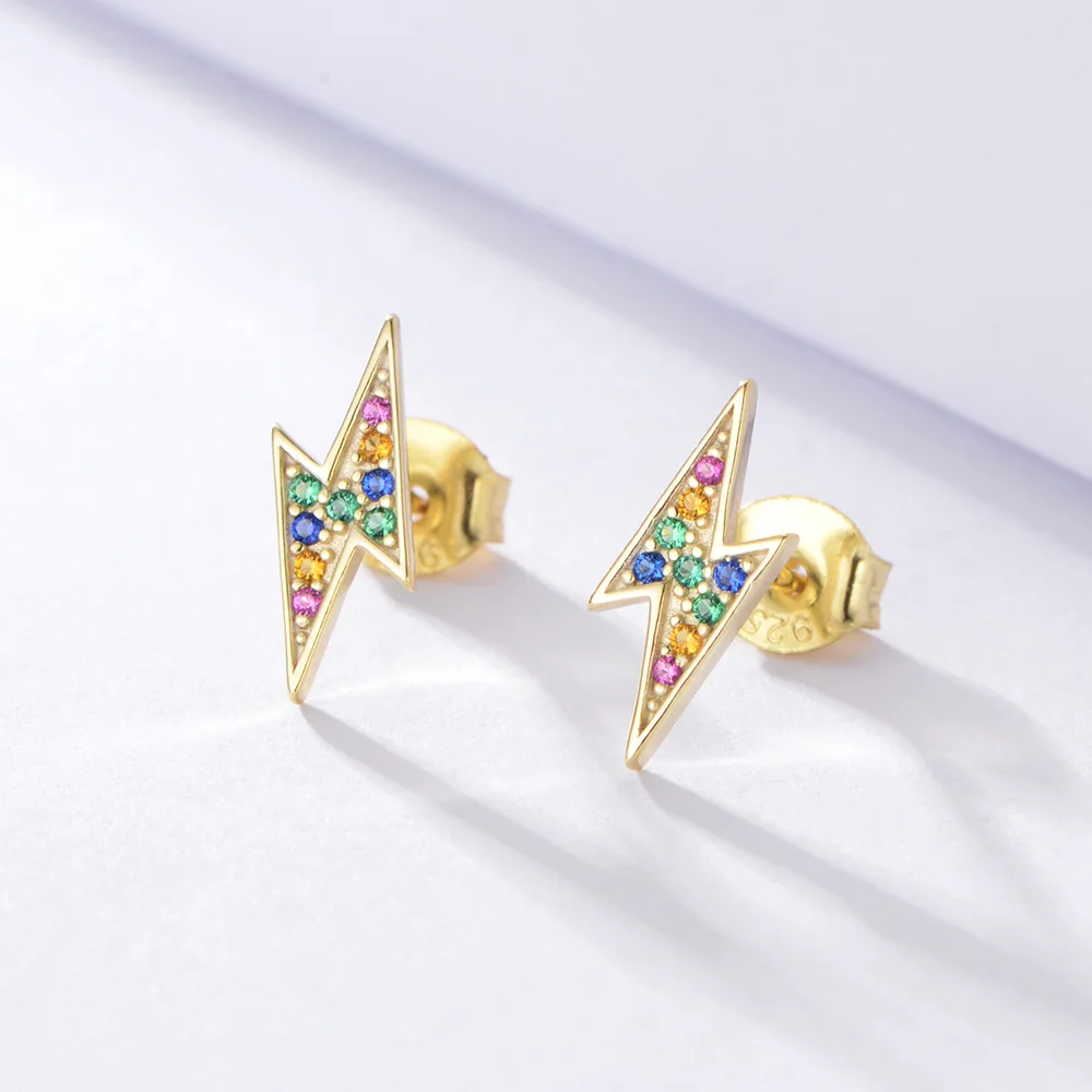 Dylam High quality hot sale Lightning Bolt Colored Earring Color Women Gold Earrings 18K Lightning Earrings
Dylam High quality hot sale Lightning Bolt Colored Earring Color Women Gold Earrings 18K Lightning Earrings