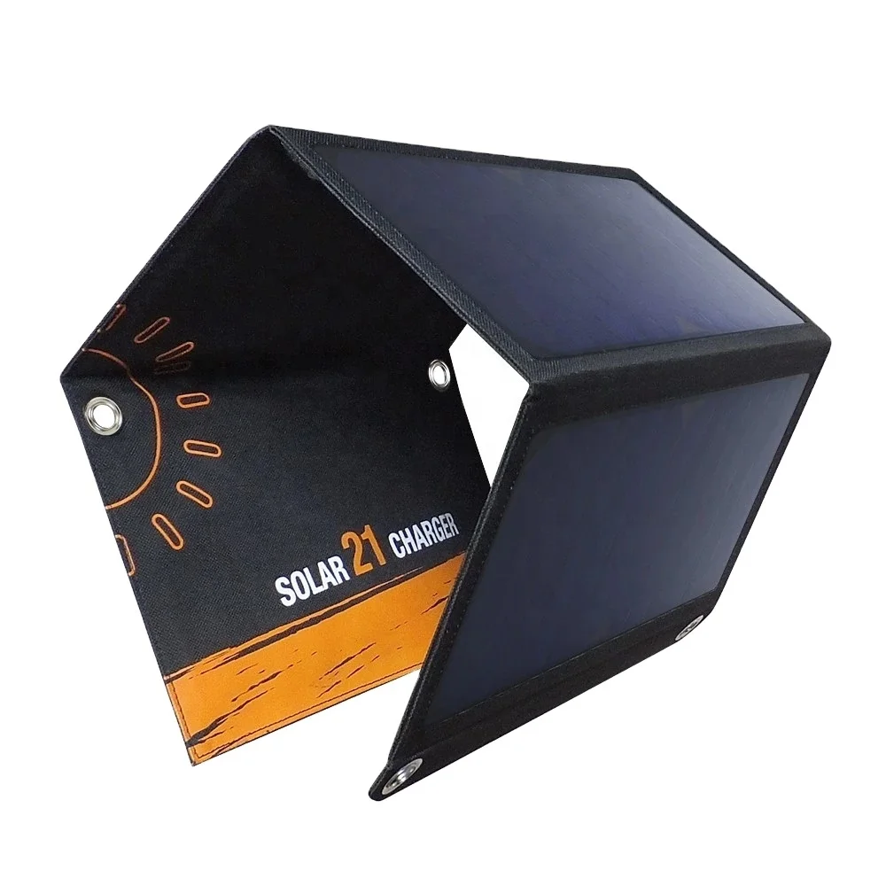 21W Outdoor Foldable Solar Panel charger for smartphones with dual USB Solar panel for Camping Travel
21W Outdoor Foldable Solar Panel charger for smartphones with dual USB Solar panel for Camping Travel