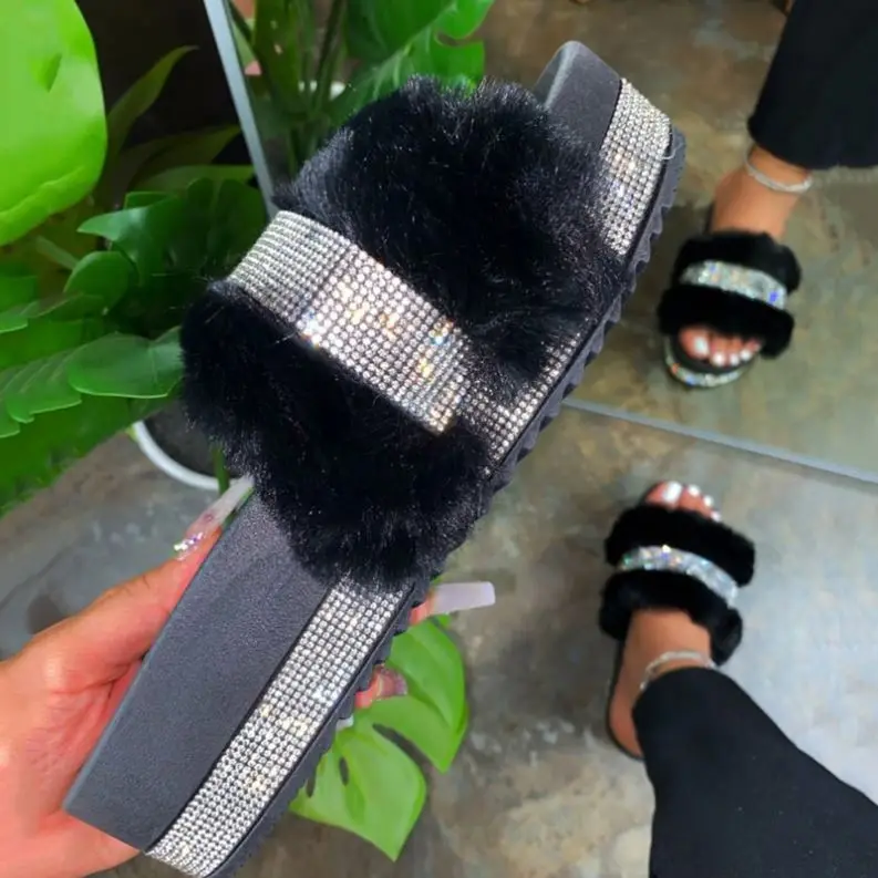 Hot Selling wholesale female shoes flat slippers for women bling diamond slides footwear ladies slippers
Hot Selling wholesale female shoes flat slippers for women bling diamond slides footwear ladies slippers