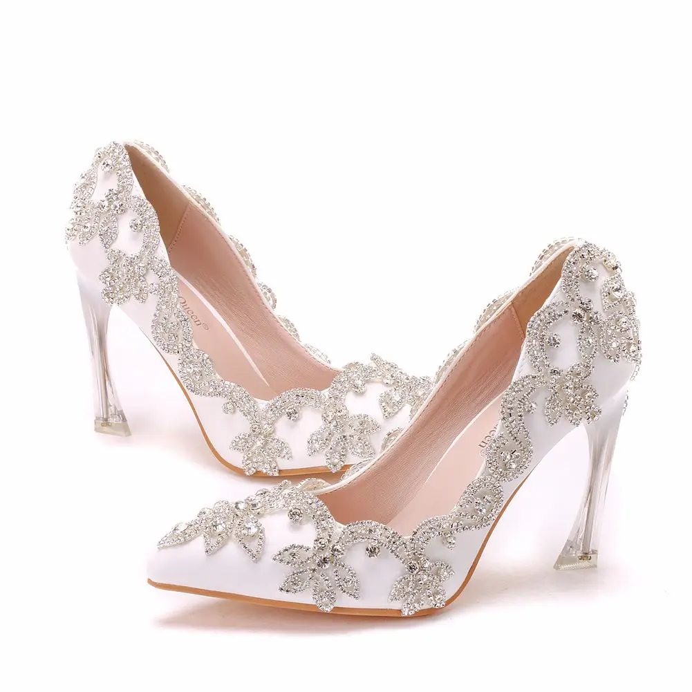 Wedding Heels Clear Heels Crystal Pumps Christmas Day Evening Party Luxury 9cm wedding shoes for bride
Wedding Heels Clear Heels Crystal Pumps Christmas Day Evening Party Luxury 9cm wedding shoes for bride