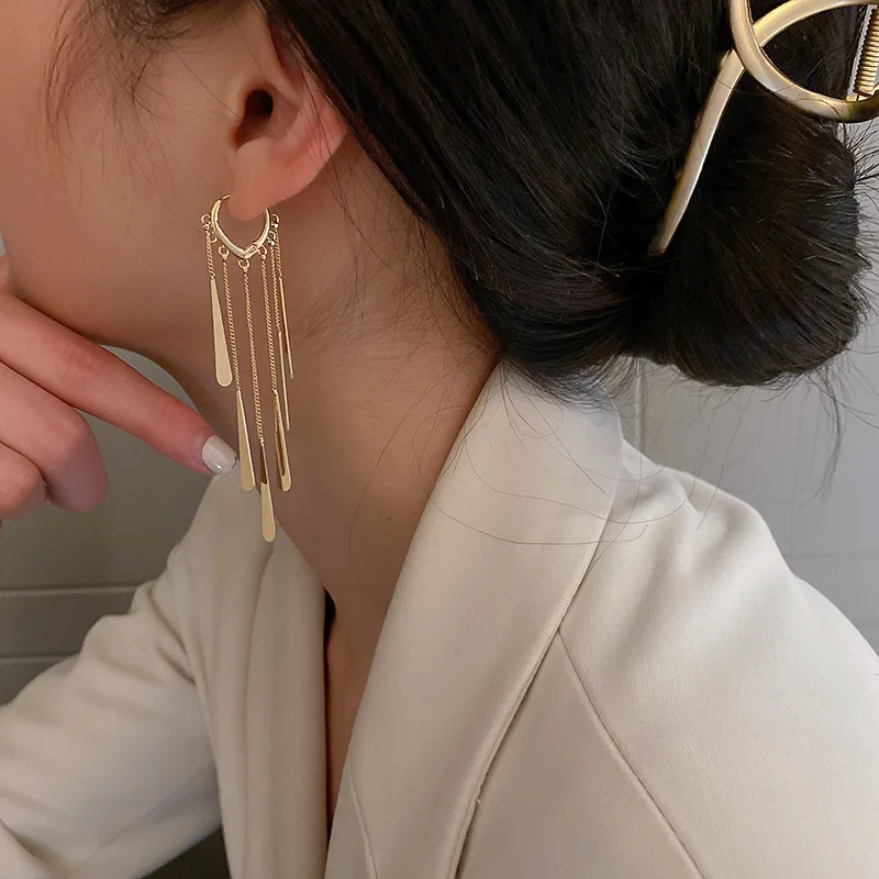 Vershal K-068 Real gold Plated Personalized Earrings Sequins Chain Tassel Earrings, 2 color
Vershal K-068 Real gold Plated Personalized Earrings Sequins Chain Tassel Earrings, 2 color