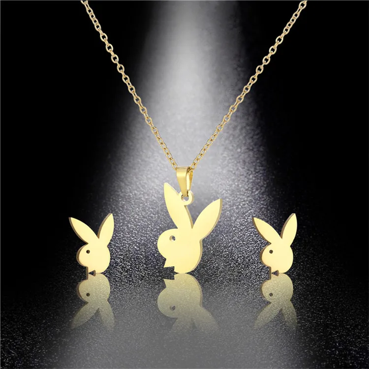 Hot Selling Earrings Set Stainless Steel Rabbit Necklace Bunny Rabbit Necklace
Hot Selling Earrings Set Stainless Steel Rabbit Necklace Bunny Rabbit Necklace