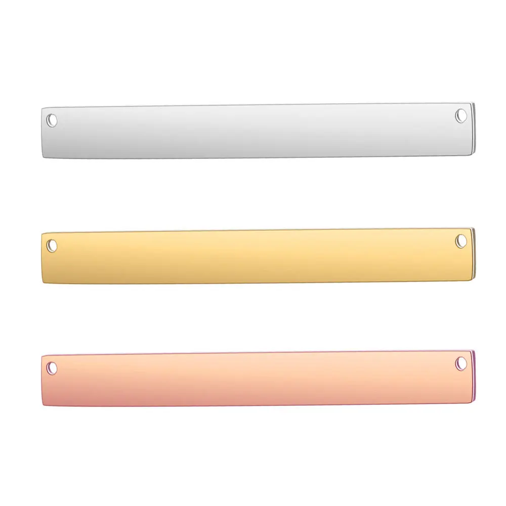 Manufacture wholesale stainless steel blank vertical long bar charm pendants for necklace wholesale engraving charms, Gold/silver/rose
Manufacture wholesale stainless steel blank vertical long bar charm pendants for necklace wholesale engraving charms, Gold/silver/rose