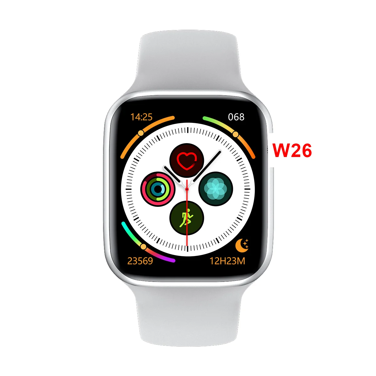 Amazon hot selling W26 smartwatch Health Fitness Tracker True heart rate sport smart watch series 7, 3 colors
Amazon hot selling W26 smartwatch Health Fitness Tracker True heart rate sport smart watch series 7, 3 colors