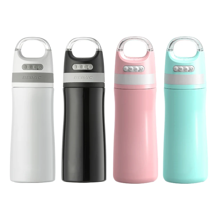 Stainless Steel 500ml Smart Blue Tooth Music Bottle With Built In Speaker, Customized color
Stainless Steel 500ml Smart Blue Tooth Music Bottle With Built In Speaker, Customized color