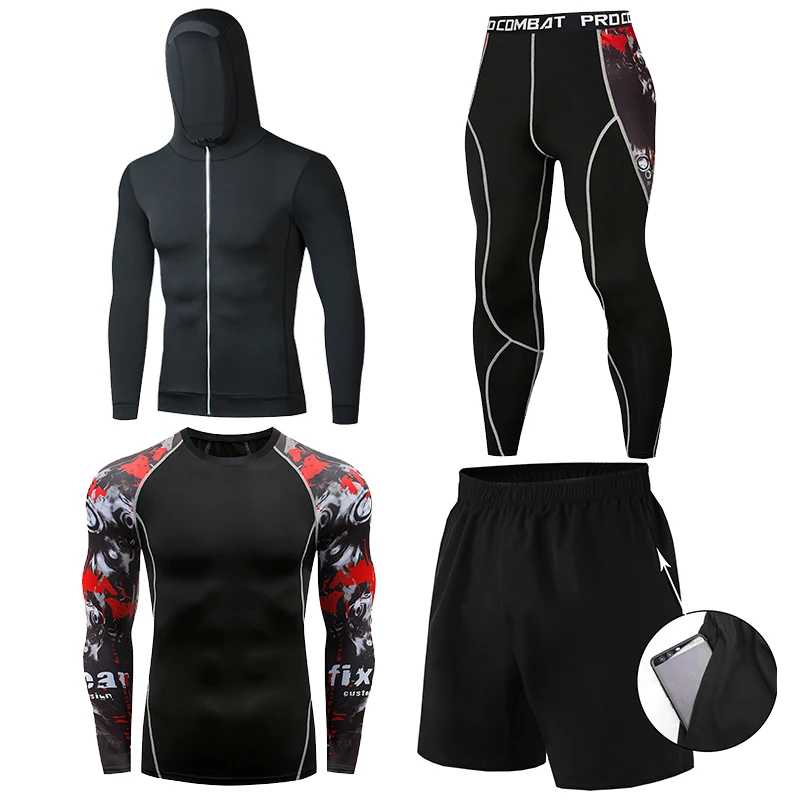 Men Gym Yoga Wear Tracksuit Wholesale Tight Bodybuilding Fitness Sportwear Sport Running Clothes Set
Men Gym Yoga Wear Tracksuit Wholesale Tight Bodybuilding Fitness Sportwear Sport Running Clothes Set
