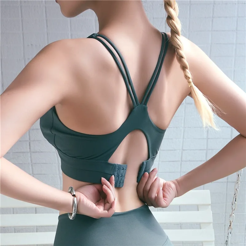 2021 Solid Sports Bra Fitness Women Yoga Crop Top Push Up Underwear Bras Athletic Vest Shirt Sport Running Sportswear Plus Size, Light blue, light purple, army green, black gray, navy blue
2021 Solid Sports Bra Fitness Women Yoga Crop Top Push Up Underwear Bras Athletic Vest Shirt Sport Running Sportswear Plus Size, Light blue, light purple, army green, black gray, navy blue