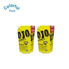 Customized laundry plastic body wash spout plastic bag stand up pouch with spout for water packaging bag