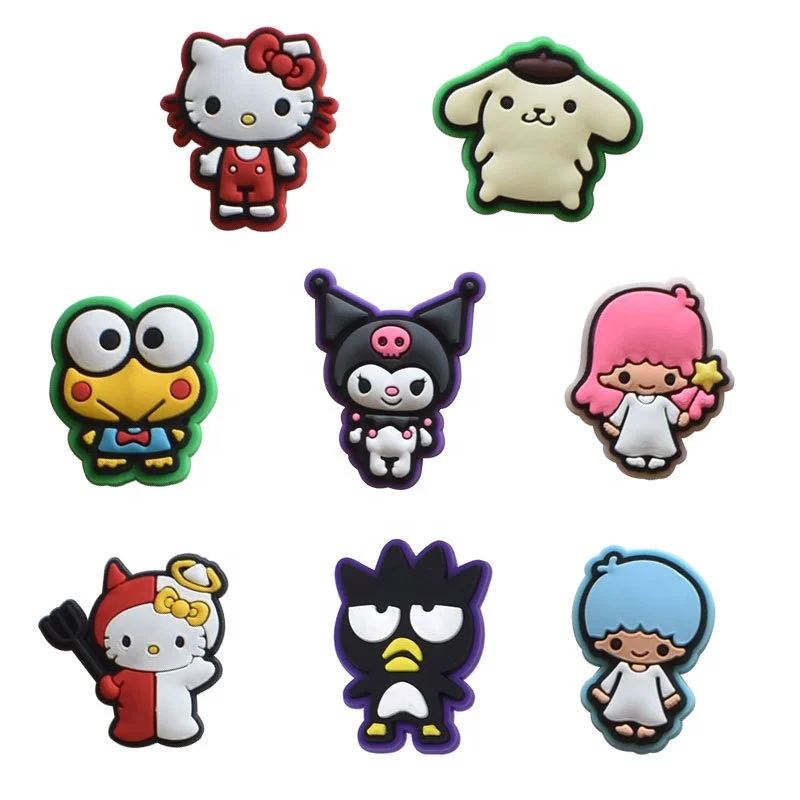 cartoon style Logo Clog Charm hellokitty Shoe Decoration binary star Soft Pvc Custom Kid Accessories Charms For Croc
cartoon style Logo Clog Charm hellokitty Shoe Decoration binary star Soft Pvc Custom Kid Accessories Charms For Croc